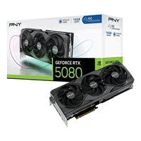 PNY NVIDIA GEFORCE RTX 5080 OC 16GB, GDDR7 Graphics Card
