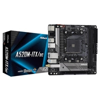 ASRock A520M-ITX/ac AMD AM4 Socket Motherboard, Mini-ITX, DDR4