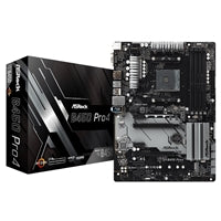 ASRock B450 Pro4 R2.0 Super Alloy AMD AM4 Socket Motherboard, ATX, DDR4